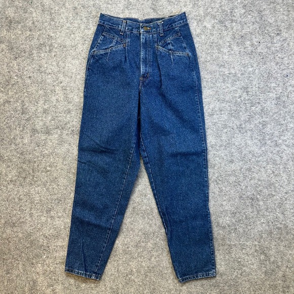 chic Denim - Chic Tapered Leg Jeans Womens Size 11 Blue High Rise Vintage USA Made